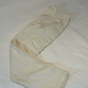 PacSun Cream Track Pants Relaxed Fit Lightweight